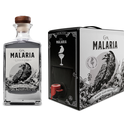 Bag in Box Gin 2L - Malaria London Dry + Botella Malaria London Dry