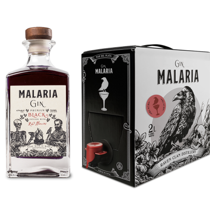 Bag in Box Gin 2L - Malaria Black + Botella Malaria Black